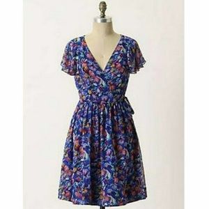 Moulinette Soeurs Blooming Sapphire wrap dress